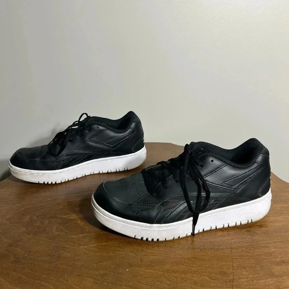 Reebok Classics Court Double mix sneakers in black white & pantone Size 9 - Picture 2 of 6